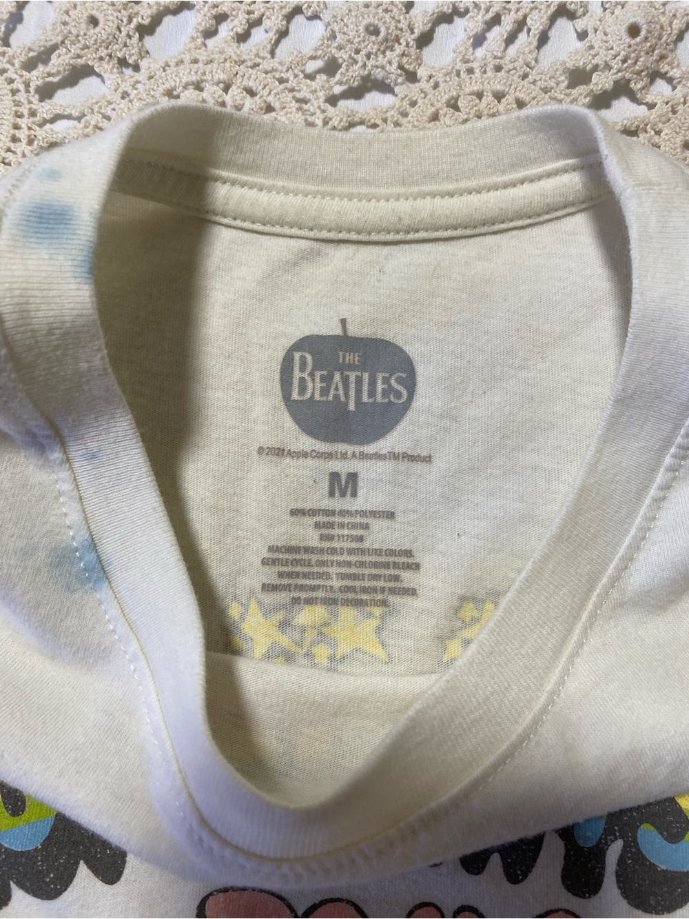 The Beatles White Tie-Dye "Magical Mystery Tour" Short Sleeve Tee - Picture 4 of 6
